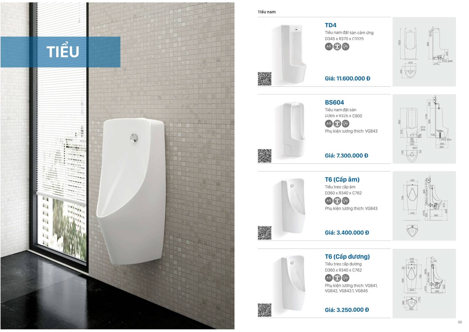 Catalogue và Bảng giá Thiết bị vệ sinh VIGLACERA mới nhất 2025 /Page 25